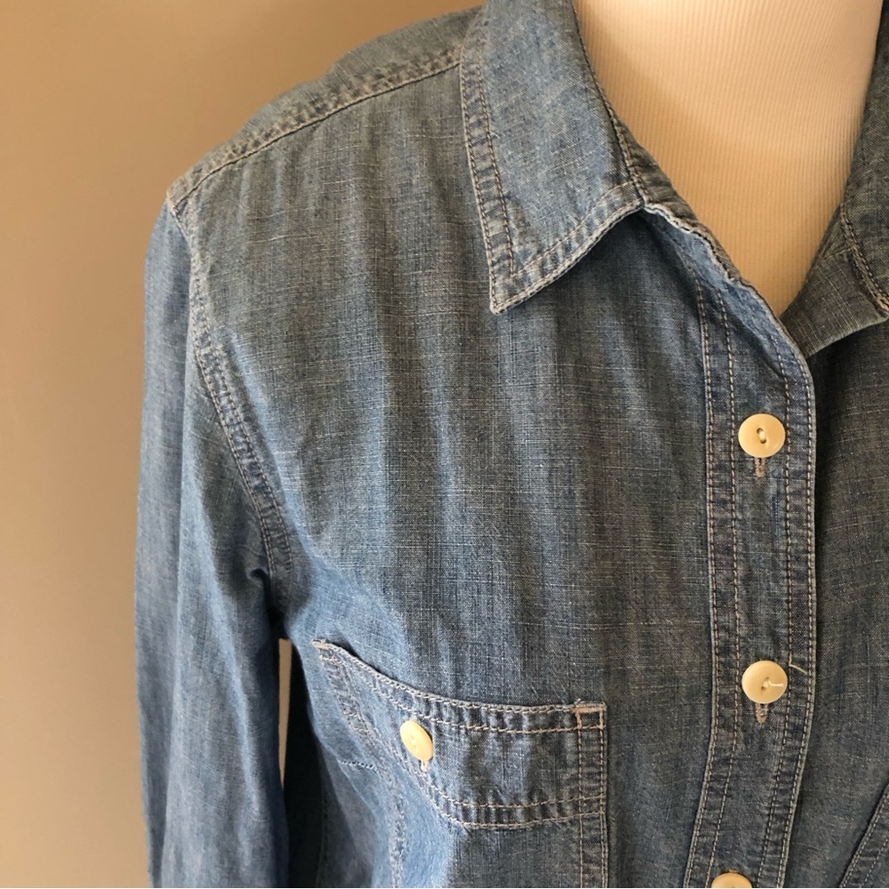 J.Crew chambray shirt dress S
